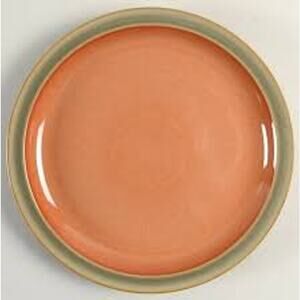 DENBY Dinner Plate Sage Paprika 10.5 Inches I HAVE SEVERAL OF THESE Oven Safe L